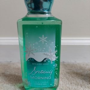 Bath and body works snowy morning shower gel